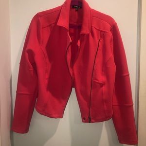 Pink cotton moto / motorcycle jacket